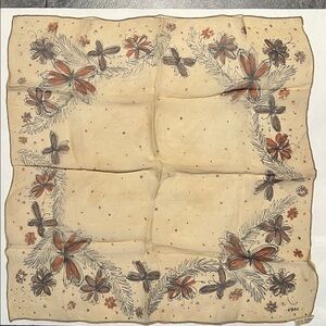 Vintage 1940’s Vera Neumann hand rolled pure silk 
Scarves by Vera 21” Square